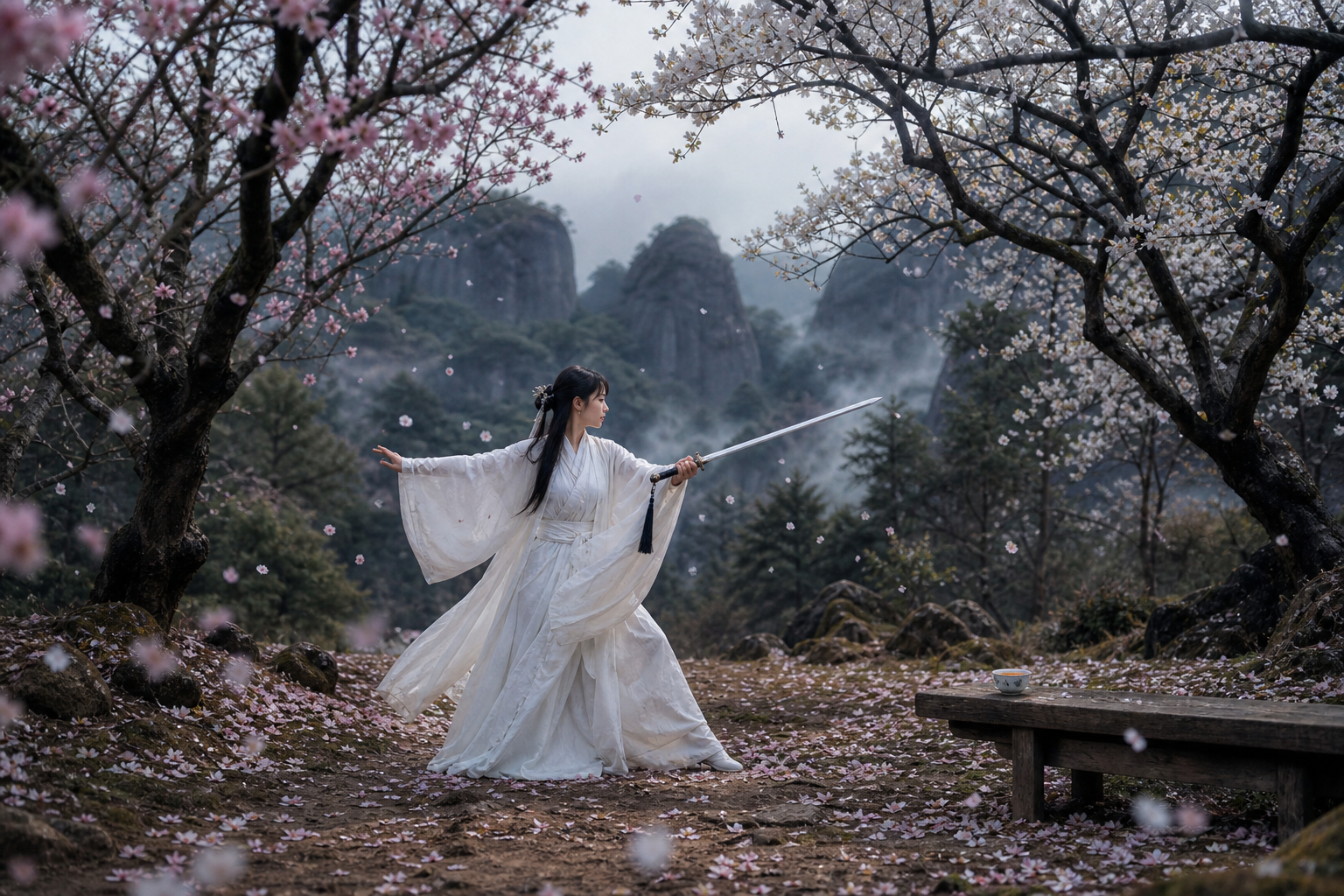 The Dancing Petals of the Mountain Grove — Ban Tian Yao (半天腰)